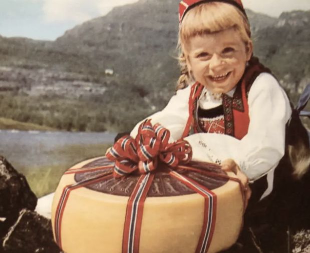 Little girl with the original Jarlsberg cheese